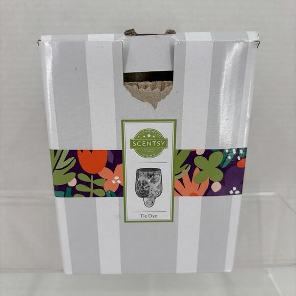 Scentsy Blue Tie Dye Wall Plug Mini Wax Warmer Night Light Home Fragrance - Picture 8 of 12